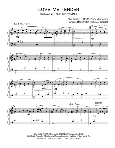 Love Me Tender (arr. Richard Giszczak)