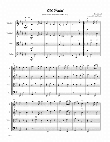 Old Paint (arr. Joy Schaefer)