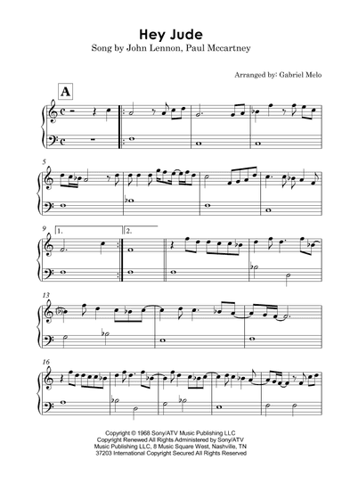 Hey Jude (arr. Gabriel Melo)