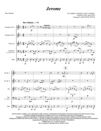 Jerome (arr. Matthew Nunes)