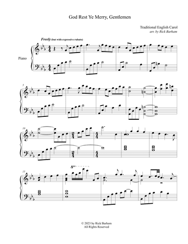 God Rest Ye Merry, Gentlemen (arr. Rick Barham)