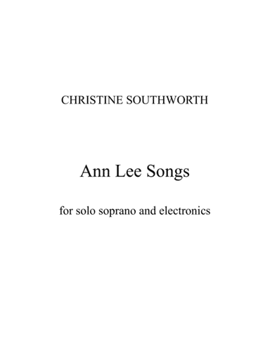 Ann Lee Songs