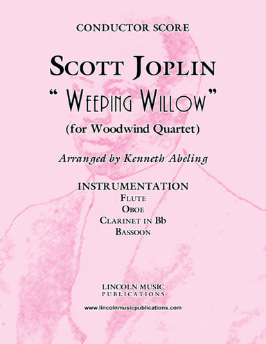 Joplin - "Weeping Willow" (for Woodwind Quartet) (arr. Kenneth Abeling)