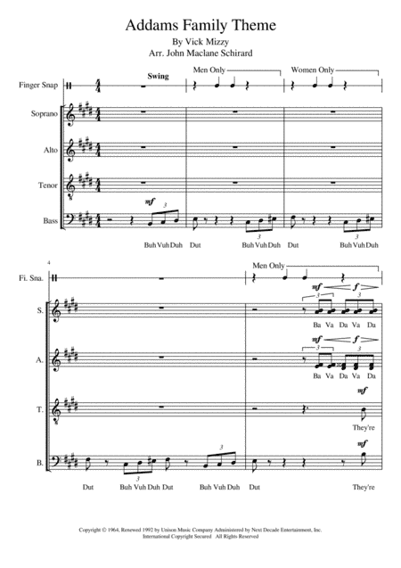 Addams Family Theme (arr. John Maclane Schirard)