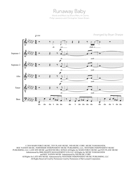 Runaway Baby (arr. Bsharpe Music)