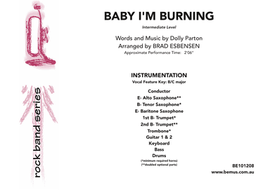 Baby I'm Burning (arr. Brad Esbensen)