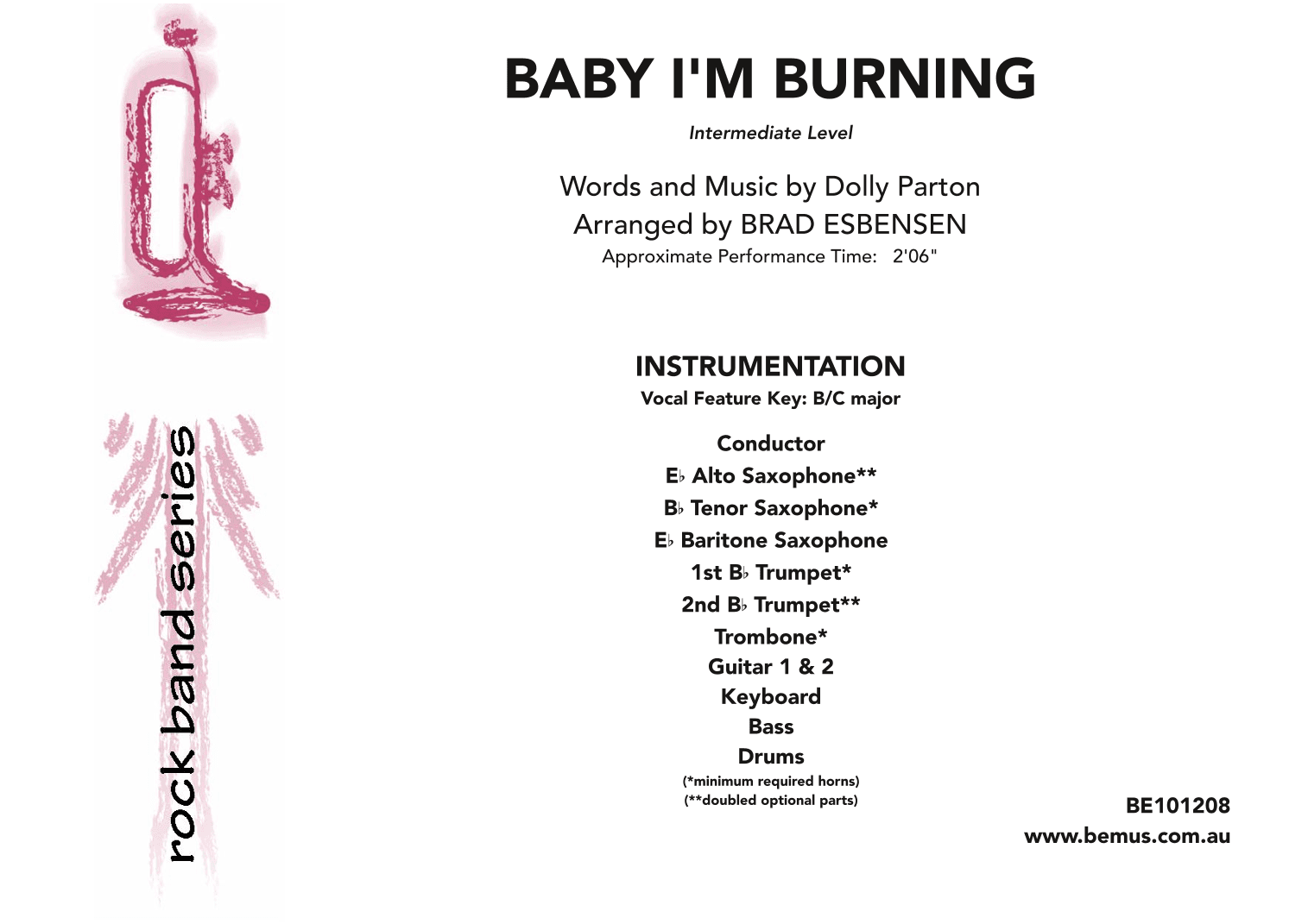 Baby I'm Burning (arr. Brad Esbensen)