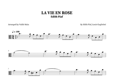 La Vie En Rose (arr. Valdir Maia)