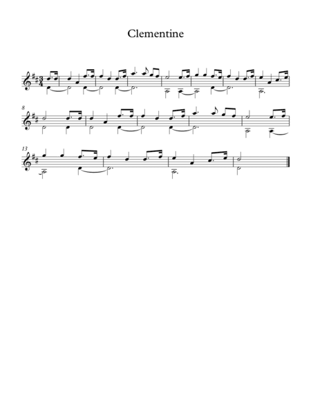 Clementine (arr. Milan Mitic)