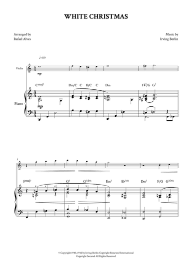 White Christmas (arr. Rafael Alves)