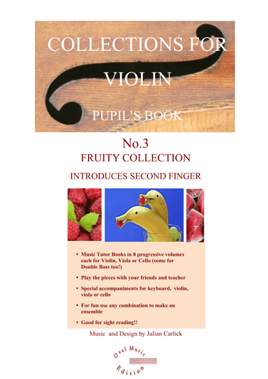 PUPIL BOOK Vol 3 Fruity  Collection for Violin