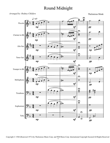 'round Midnight (arr. Rodney Childers)