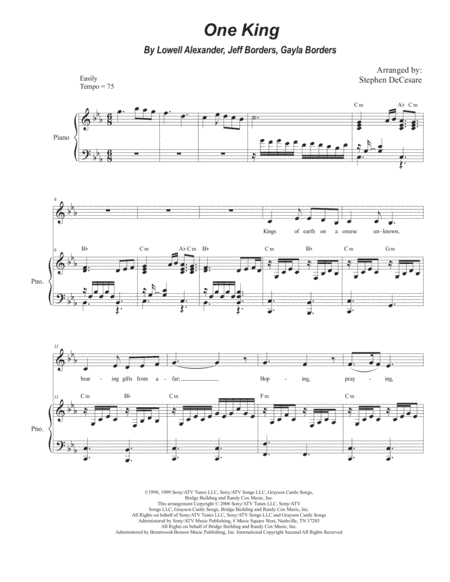 One King (arr. Stephen DeCesare)