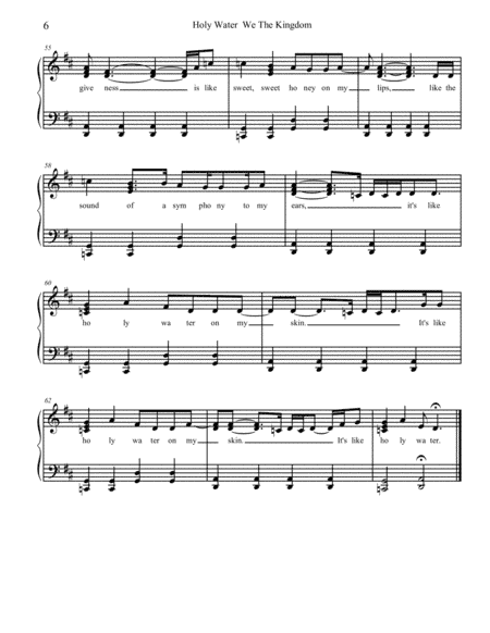 Holy Water (arr. Diane M. McGahee)