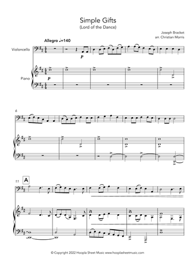 Simple Gifts (arr. Christian Morris)