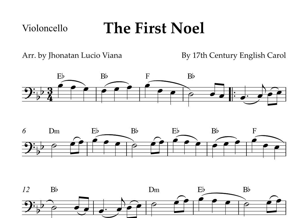 The First Noel (arr. Jhonatan Lucio Viana)