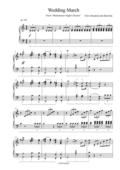 Wedding March (arr. Thomas Jancso)