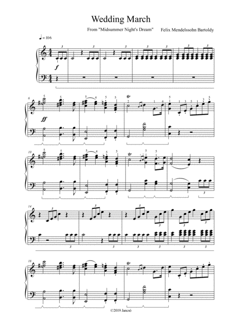 Wedding March (arr. Thomas Jancso)