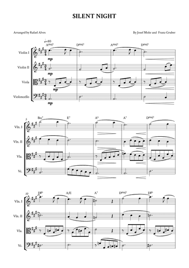 Silent Night (arr. Rafael Alves)