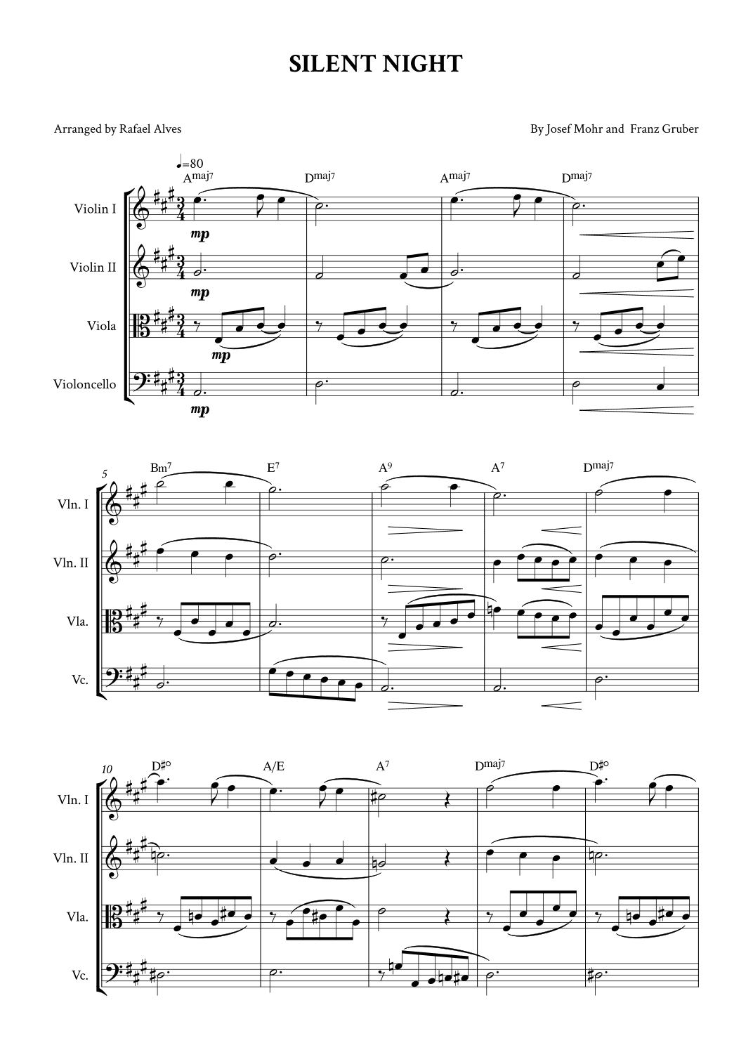 Silent Night (arr. Rafael Alves)