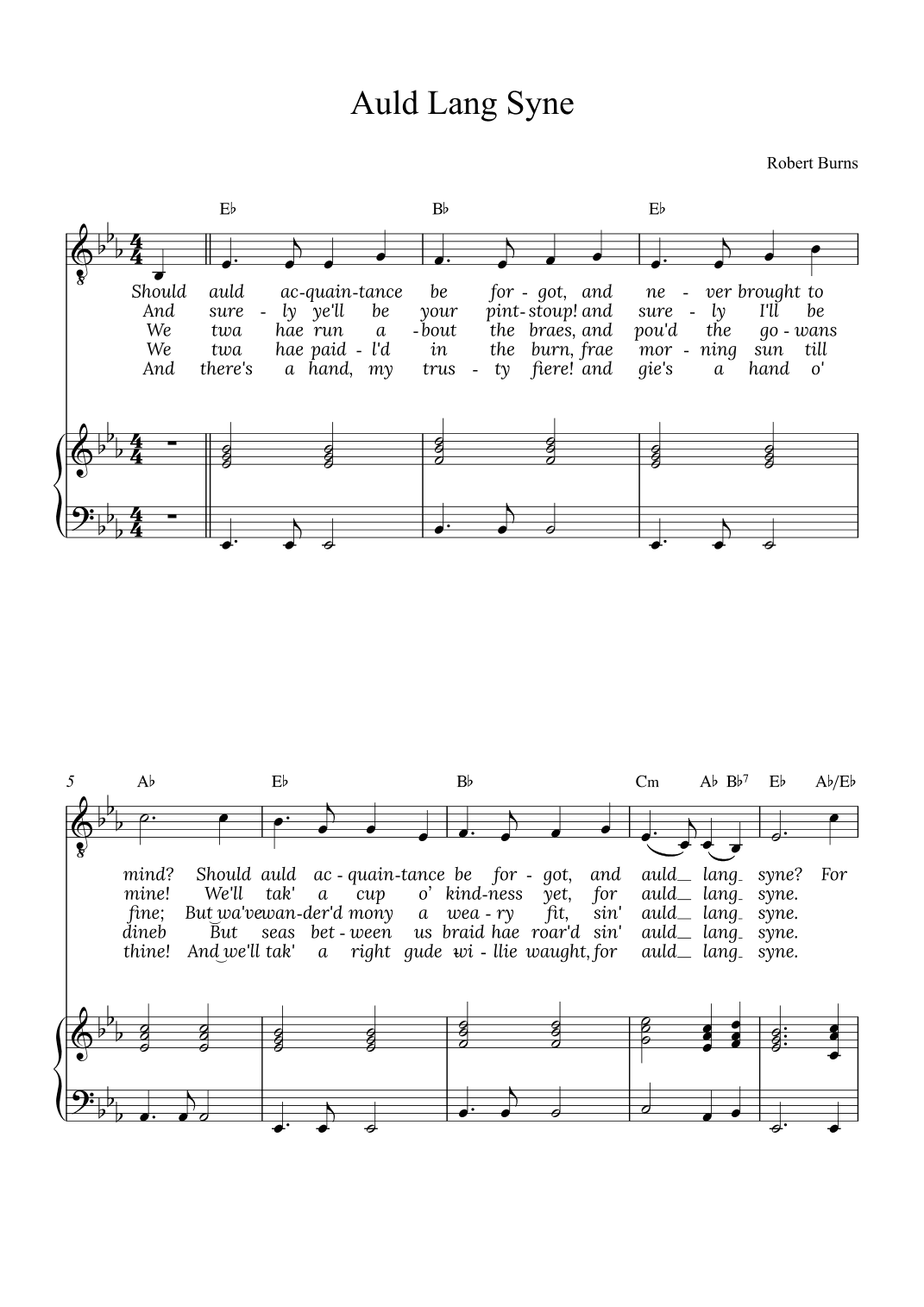 Auld Lang Syne (arr. Alex Nunes Rodrigues)