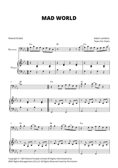 Mad World (arr. Cadenza Editions)