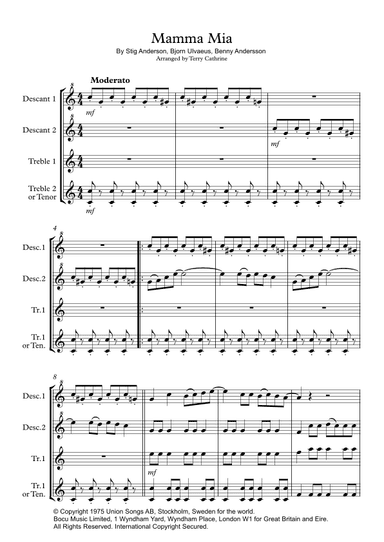 Mamma Mia (arr. Terry Cathrine)