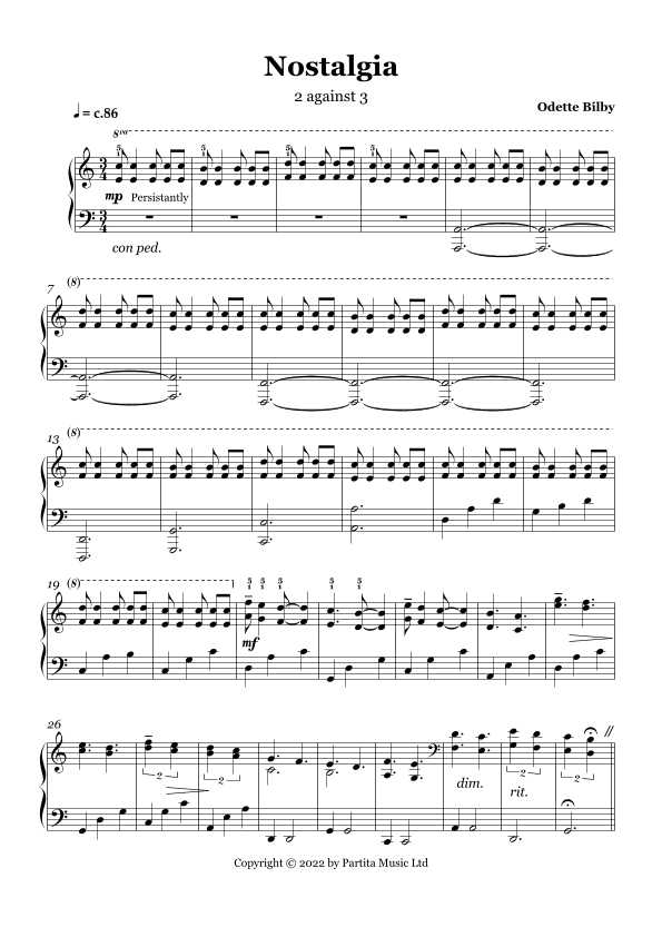 Nostalgia (Piano Solo Grade 6)