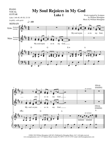 My Soul Rejoices in My God (Luke 1)
