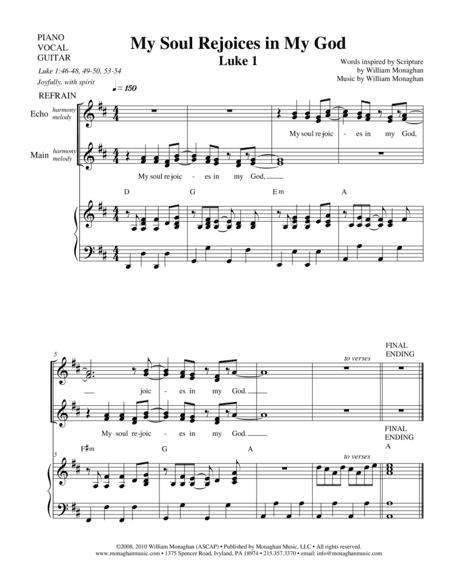 My Soul Rejoices in My God (Luke 1)