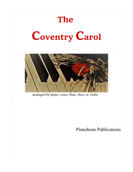 The Coventry Carol (arr. Claudia Woolard)