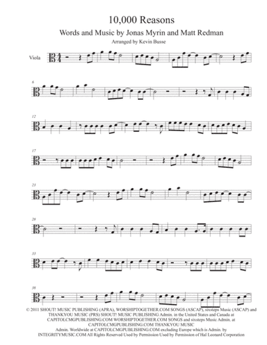 10,000 Reasons (Bless The Lord) (arr. Kevin Busse)