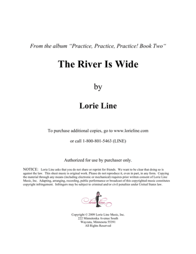 The River Is Wide - EASY! (arr. Lorie Line)