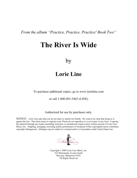 The River Is Wide - EASY! (arr. Lorie Line)