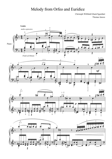 Melody from Orfeo ed Euridice (arr. Thomas Jancso)