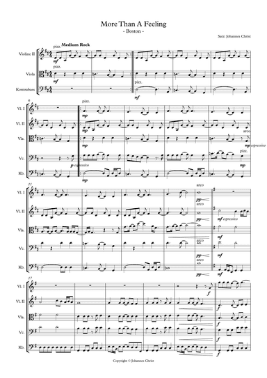 More Than A Feeling (arr. Johannes Christ)