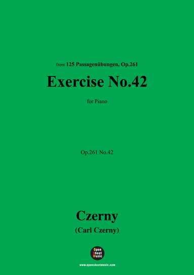 C. Czerny-Exercise No.42,Op.261 No.42 (arr. OSM Press)