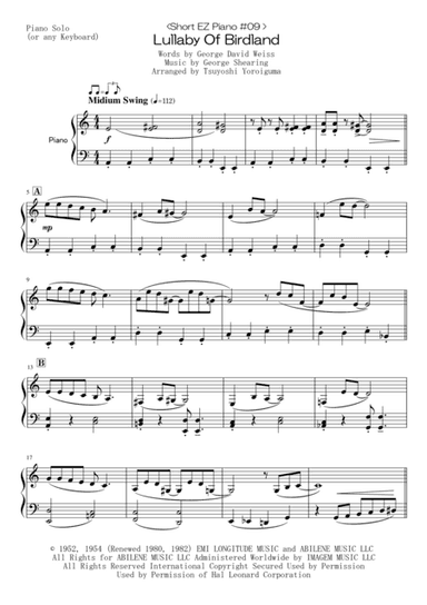 Lullaby Of Birdland (arr. Tsuyoshi Yoroiguma)