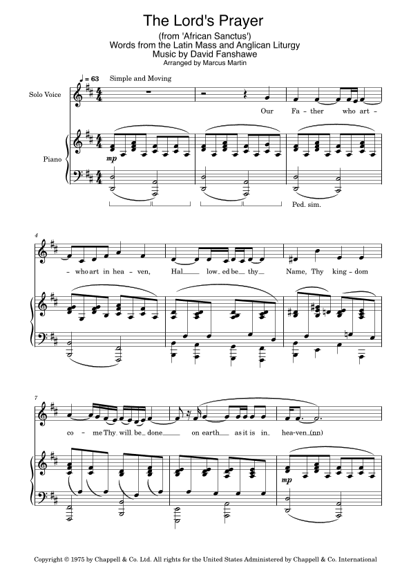The Lord's Prayer (arr. Marcus Martin)