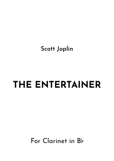 The Entertainer (arr. Jireh J.)