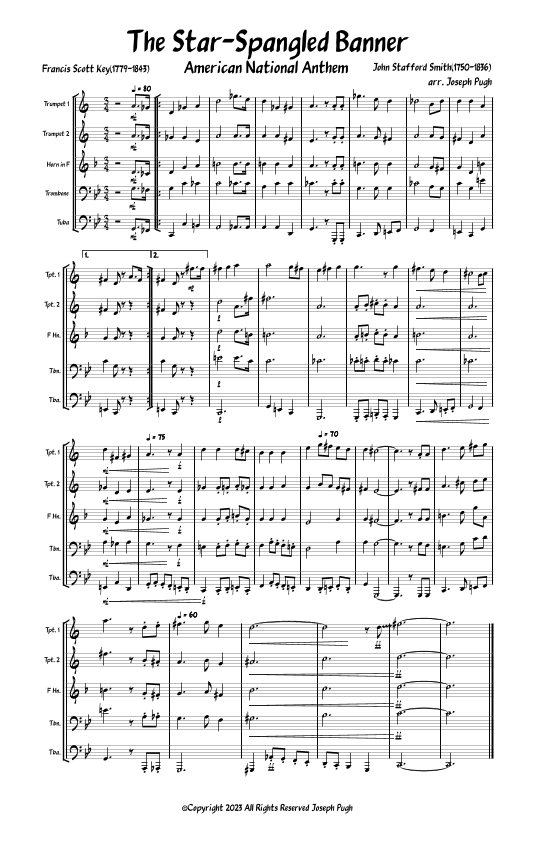 The Star-Spangled Banner (arr. Joseph Pugh)