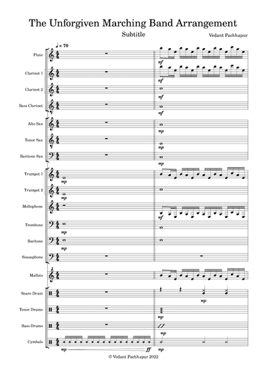 The Unforgiven (arr. Vedant Pachhapur)