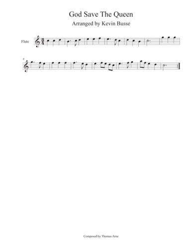 God Save The Queen - Flute (arr. Kevin Busse)