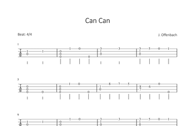 Can can (arr. Bettina Schipp)