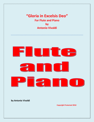 Gloria In Excelsis Deo - Flute and Piano - Advanced Intermediate (arr. Raymond Fenech)