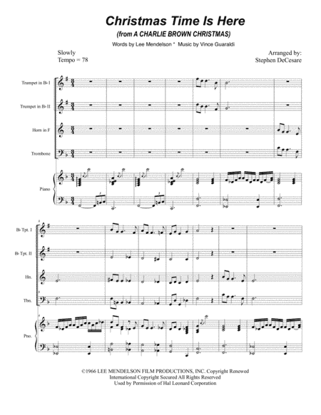 Christmas Time Is Here (arr. Stephen DeCesare)