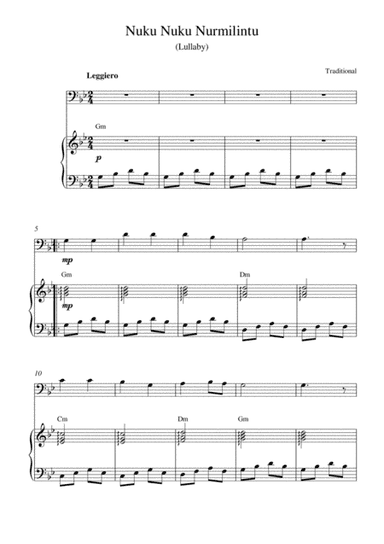 Nuku Nuku Nurmilintu (Lullaby) (arr. Kaiserin Rebecca)
