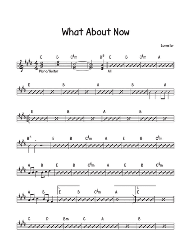 What About Now (arr. David M Fagnant)