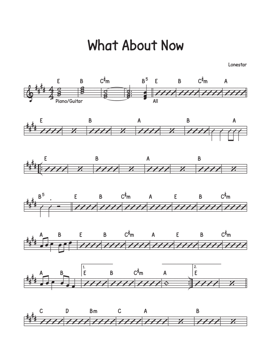 What About Now (arr. David M Fagnant)