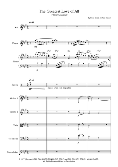 The Greatest Love Of All (arr. Vinicius Louzada)